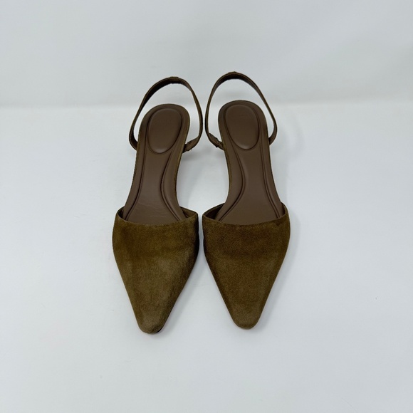 New Vince Sarita Kitten Heel Pump Elmwood Sz 8.5 - Picture 6 of 11